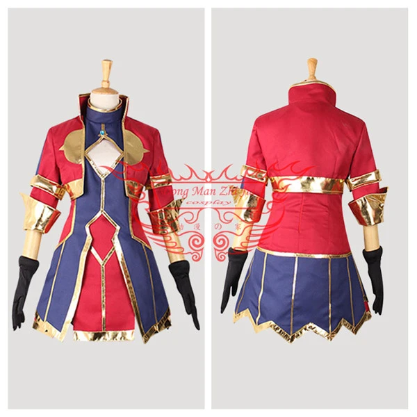 Лидер продаж новый костюм для косплея Fate/Apocrypha Selesia Upitiria пальто + перчатки крутой