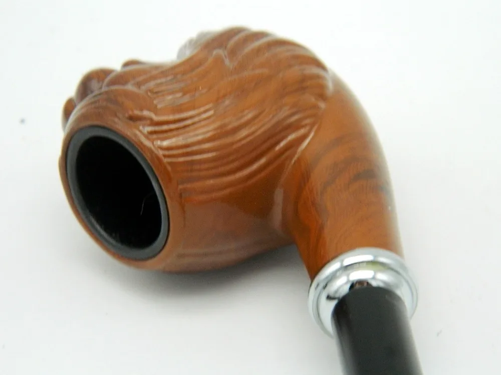 Деревянная трубка для курения с длинным львом 1 шт. ручная работа высокое