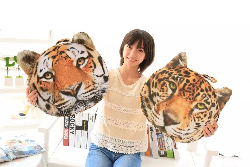 Мягкие животные Тигр мягкие игрушки-подушки Лев Peluche Kawaii кукла хлопок девочка