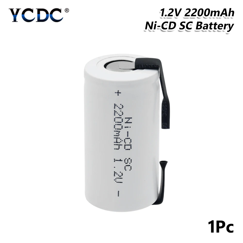 YCDC Sub C SC Ni Cd Li Po литий полимерный аккумулятор 1 2 в 2200 мАч аккумуляторные батареи со
