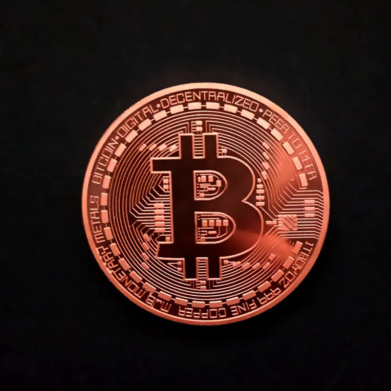 OL Серебряный Медный позолоченный монета Биткоин Коллекционная s с пластиковой