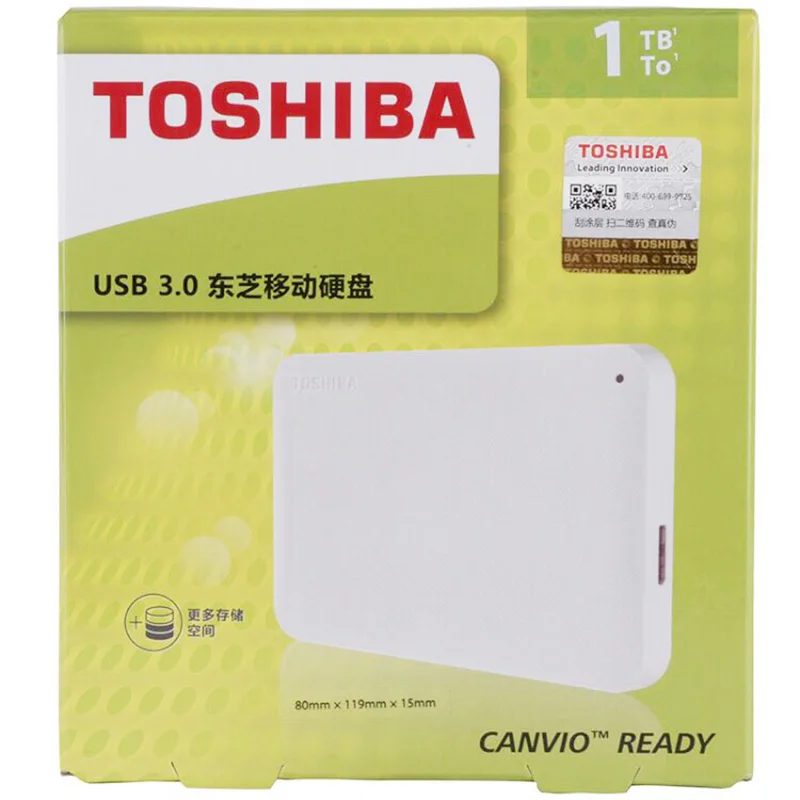 Внешний жесткий диск Toshiba HDD 1 ТБ 3 2 портативный для дискотек Duros Externos 0 USB внешний