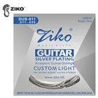 Струны для акустической гитары ZIKO, шестиугольные, стальные, музыкальные инструменты оптом, аксессуары, 011-050, из углеродистой стали