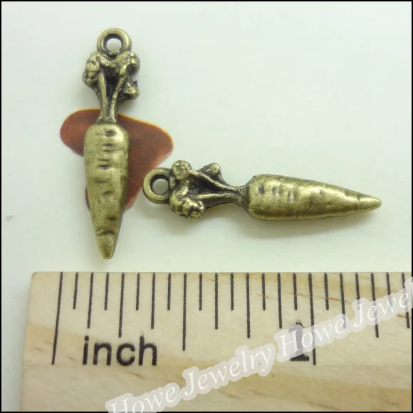 60 pcs Vintage Charms Radish Pendant Antique bronze Fit Bracelets Necklace DIY Metal Jewelry Making | Украшения и аксессуары