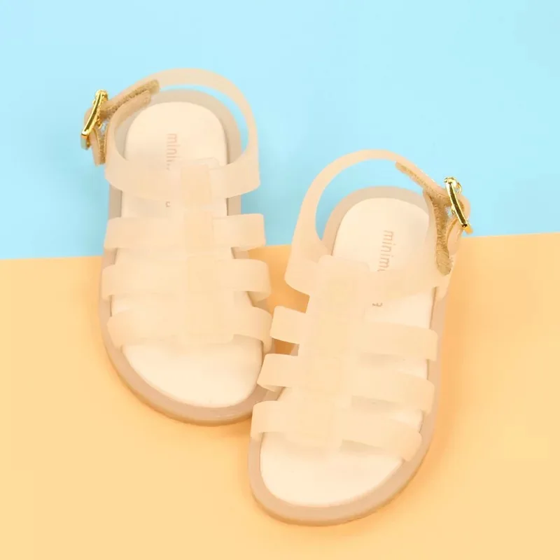 Mini Melissa/2018 г. детская прозрачная обувь римские сандалии для девочек и мальчиков с