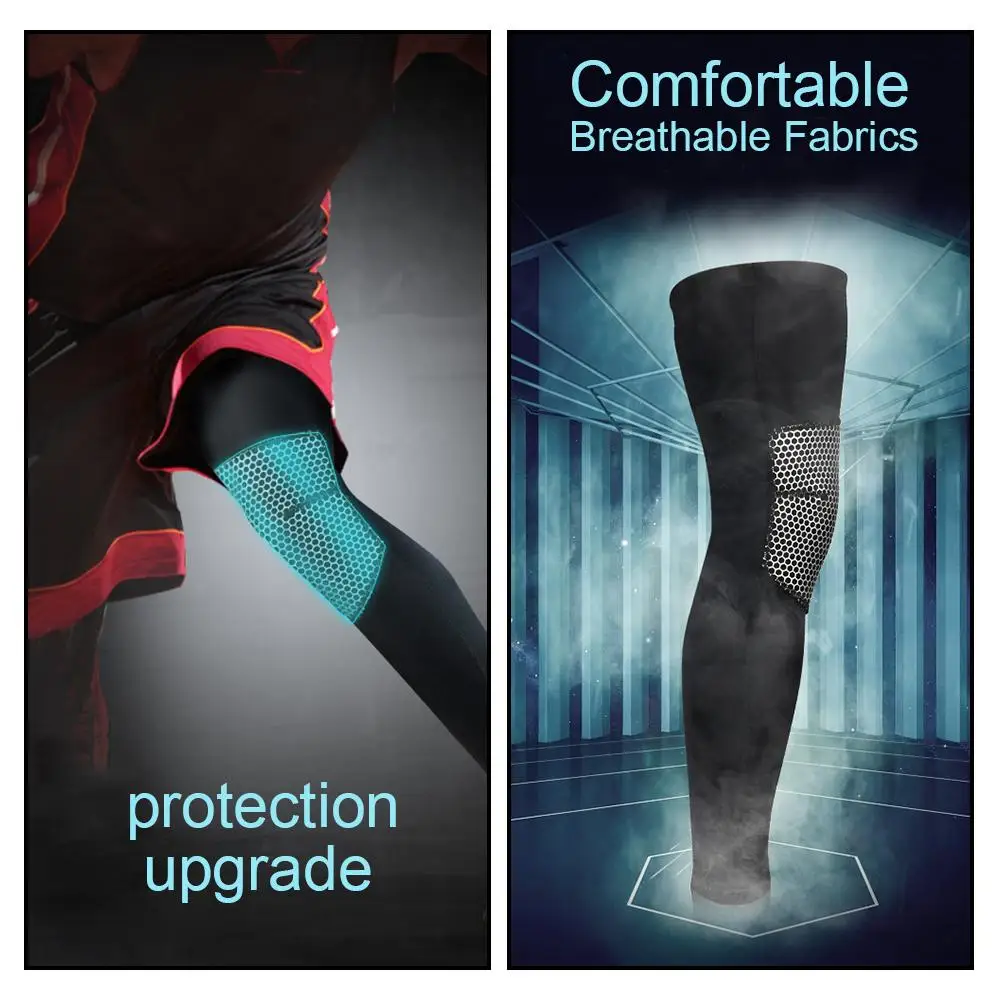 2 шт./упак. удлиненный дышащий наколенник размер ноги поддержка рукавов Защитное