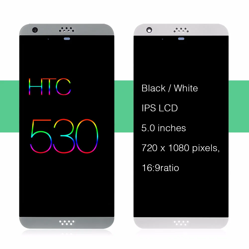 Протестированный 5 ''дисплей для htc Desire 530 lcd с кодирующий преобразователь