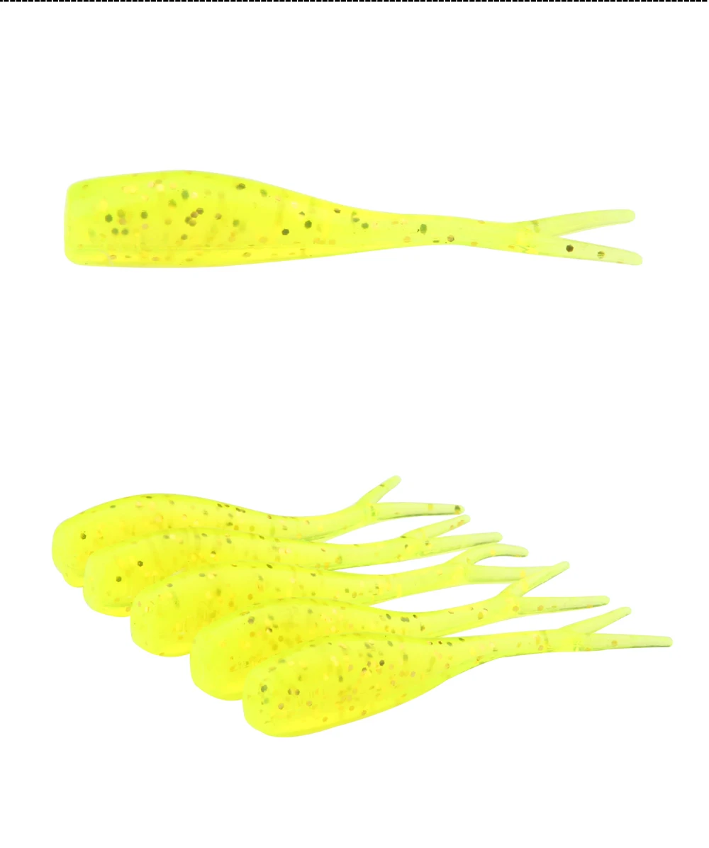 SPINPOLER 60 шт./лот Powerbait 5 см 1 г раздельный Хвост мягкие пластиковые рыболовные приманки бас Барра Flathead 4 цвета мягкие приманки оптом