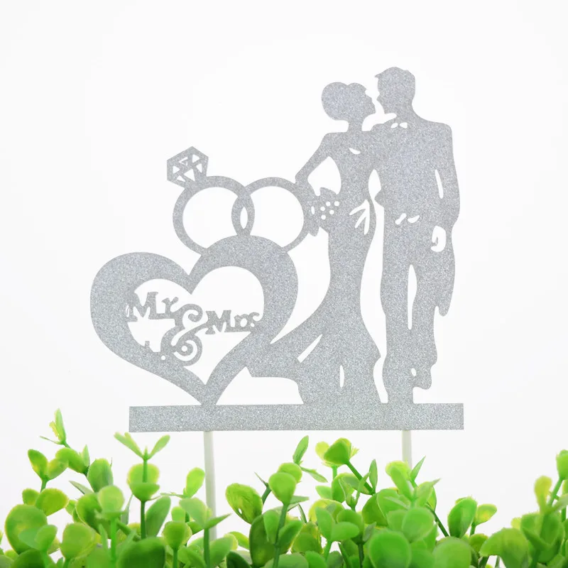 Блестящий топ для свадебного торта невесты и жениха|cake flags|mr & mrs cakecake baking |