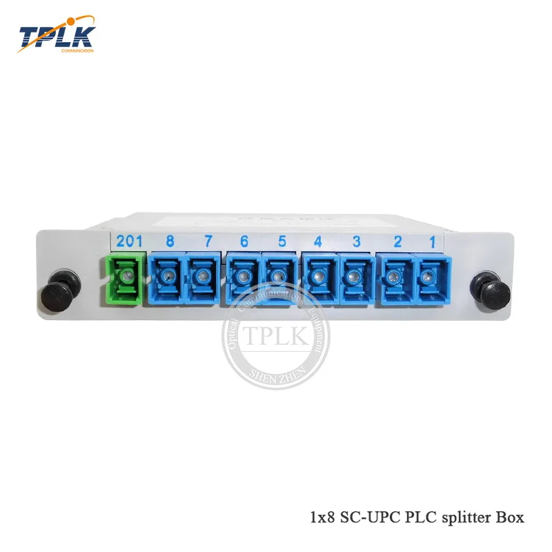 Оптоволоконный разветвитель SC UPC PLC 1X8 1 шт. коробка для кассет оптоволоконный FTTH