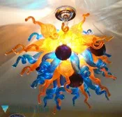 

Home Decor Pretty Colored Handmade Blown Murano Glass Chandelier Light for Ceiling Decorative