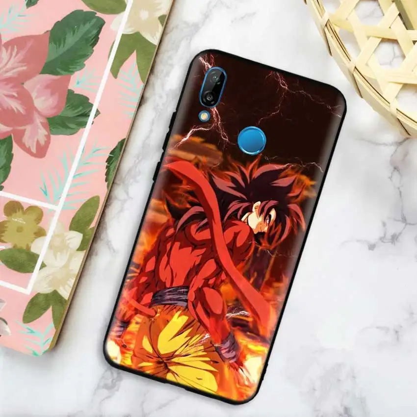 01 Черный силиконовый чехол-сумка для huawei Honor 10i Y7 Y6 Y5 Y9 8X 8C 8S 9 10 Lite Pro Enjoy 9E 9S Dragon Ball Son Goku - Цвет: 01