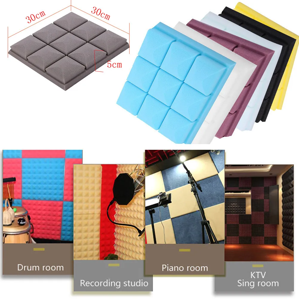 Новинка 2019 акустическая поролоновая панель Звукопоглощающая губка для студии KTV