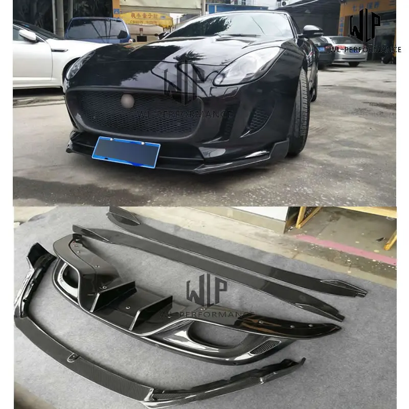 F TYPE 3 0 углеродное волокно автомобильные комплекты для кузова задний диффузор