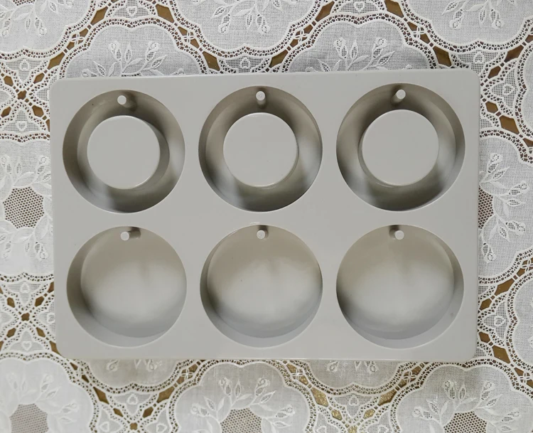 DIY воск для ароматерапии, силиконовая форма, Супер Популярные персонализированные подарки, цветочные украшения, восковая форма, форма для мыла, свечи, сделай сам, глиняные изделия - Цвет: ROUND B
