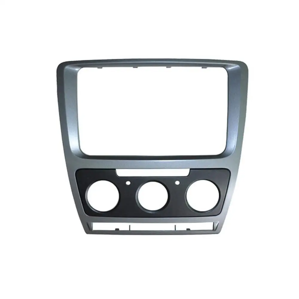 Manual AC Двойной Din аудио фасции для Skoda Octavia 2013 стерео радио gps DVD стерео CD панель приборная панель Установка отделка комплект рамки - Название цвета: Manual AC