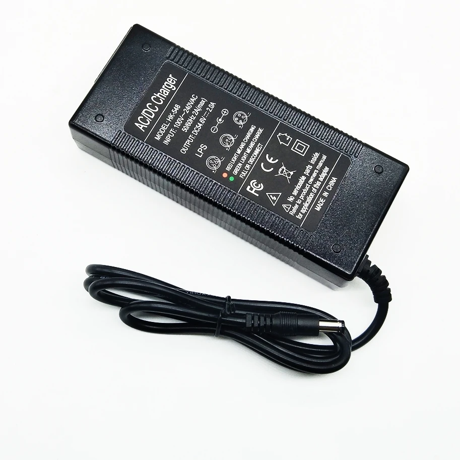 HK Liitokala 54,6 V выход 2A 13 S 48 V литий-ионный аккумулятор DC 54,6 V литий-полимерный аккумулятор зарядное устройство