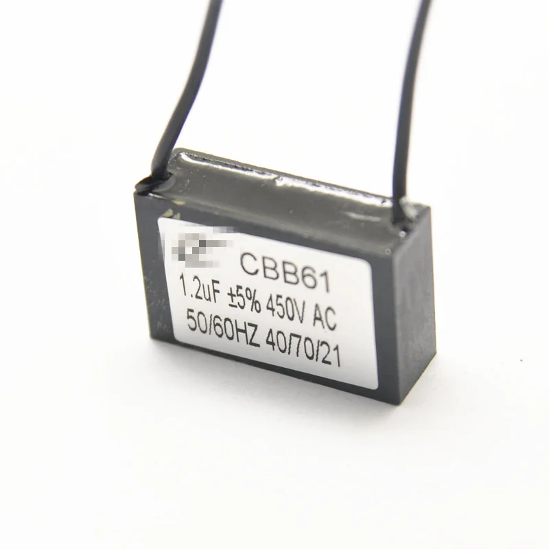 CBB61 запускаемый конденсатор запуска вентилятора 1 2 мкФ/450V свинцово длина 10 см|lead| |