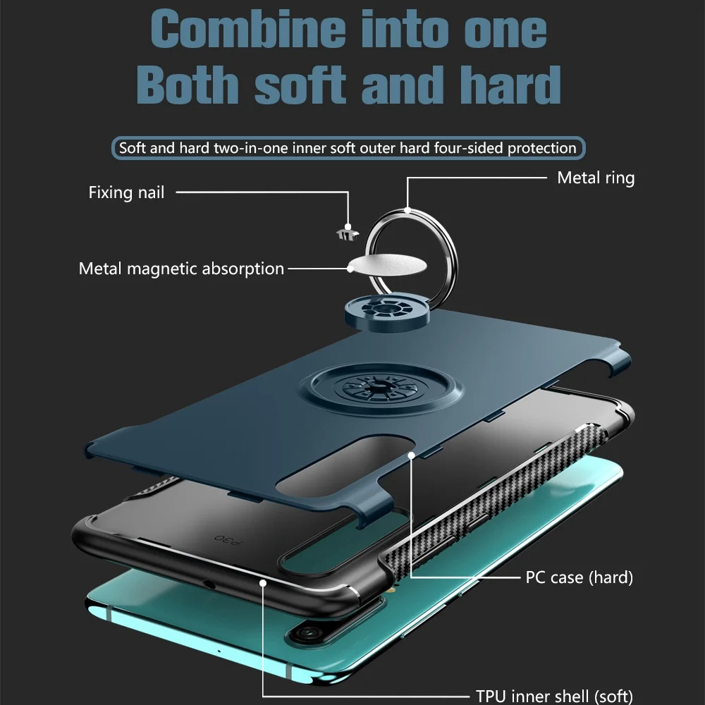 3D Ring Case For Xiaomi Redmi Note 7 Luxury Cover 6 Pro 6A 5 mi 9 8 Lite Max 3 Mix A2 |