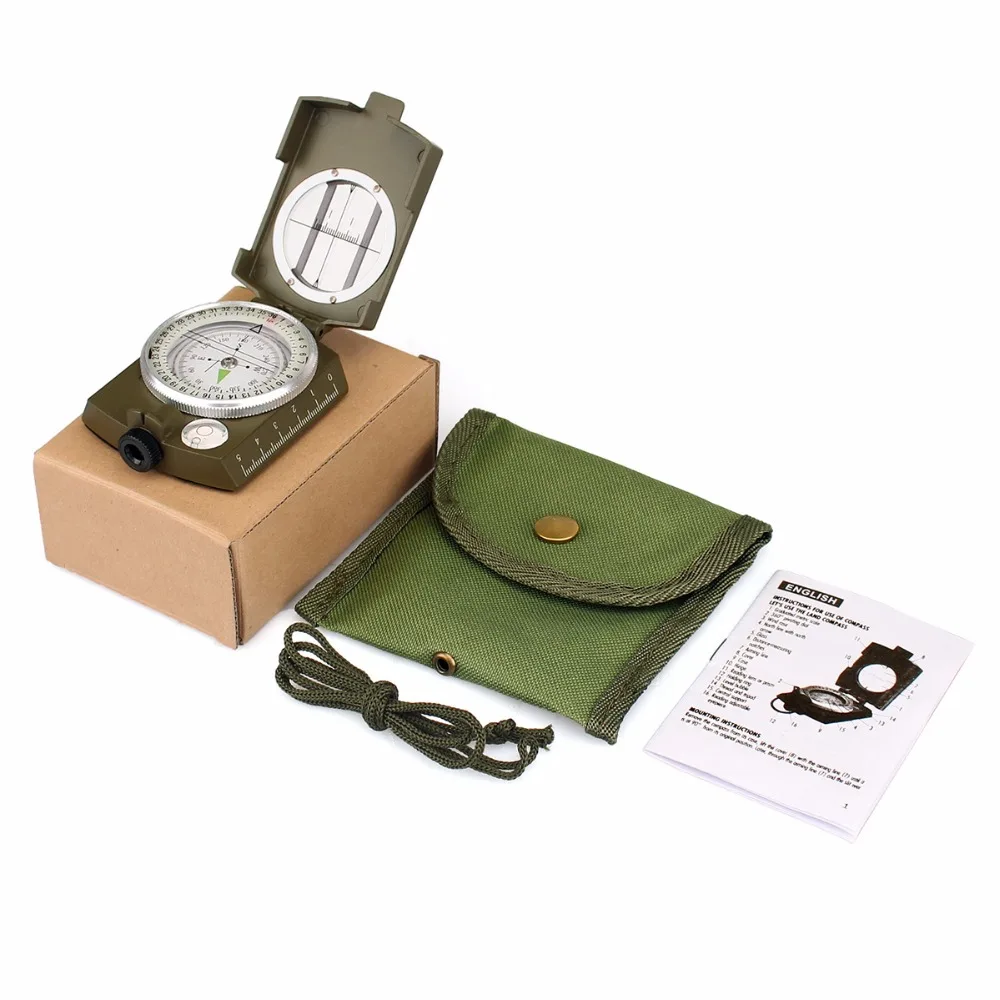 Карманный геологический компас SVBONY F9136 металлический Компас для выживания в