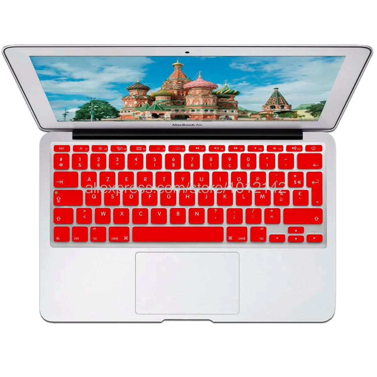 Французский/Французский AZERTY Цветной силиконовый чехол для клавиатуры Защитная