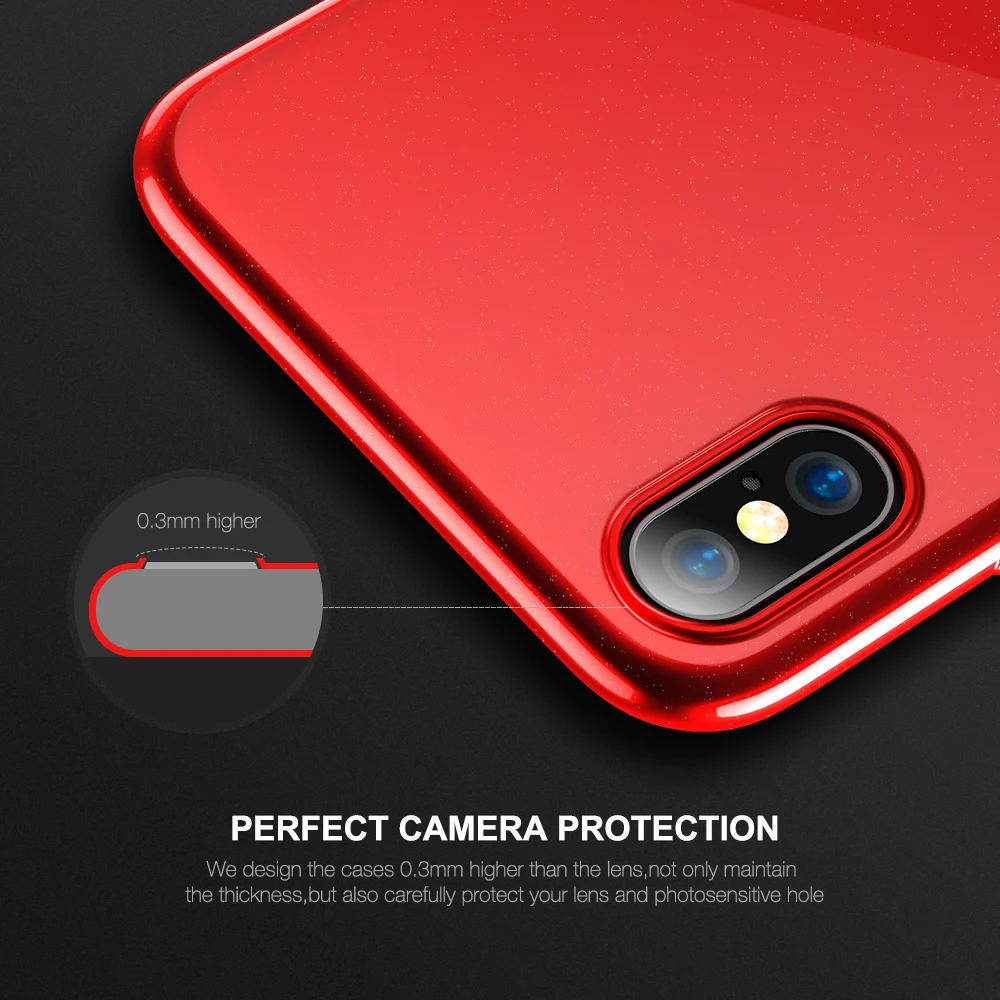 FLOVEME Роскошный чехол для iPhone 8 Plus X телефона пианино покрытие выпечки глянцевый