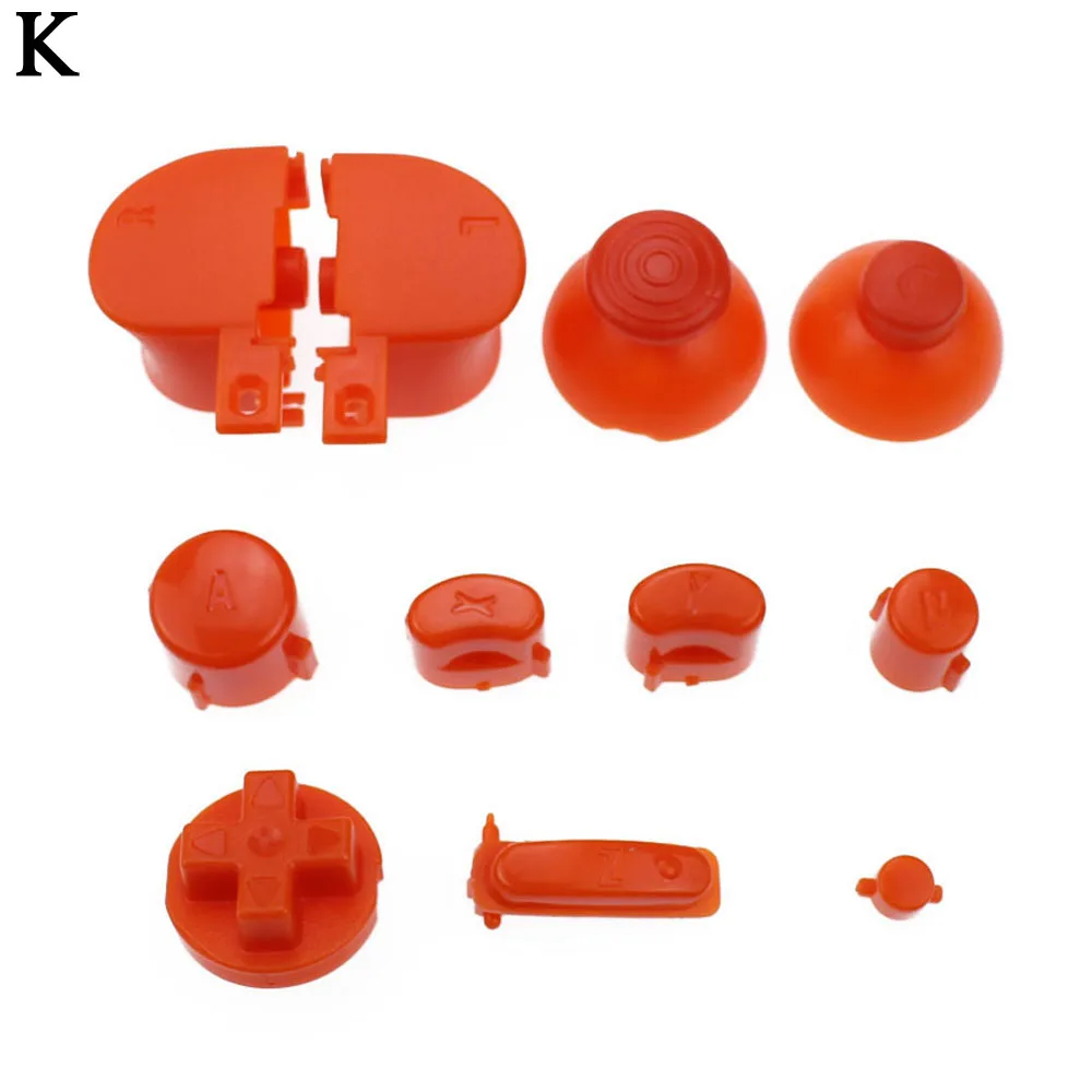 9sets Full set D Pads Power ON OFF Button for GameCube A B X Y L R Buttons and Analog High quality Joystick Stick Cap N GC | Электроника