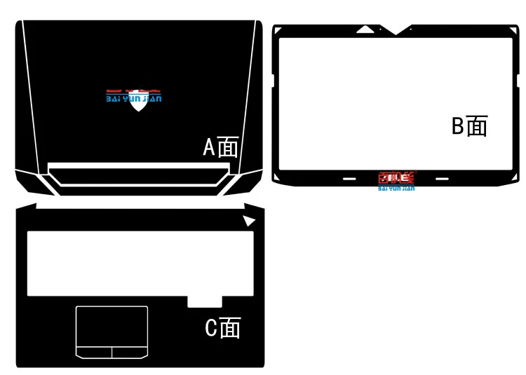 Кожаная наклейка из углеродного волокна для ноутбука ASUS G750 G750JM G750JZ G750JX G750JS G750JH 17 3
