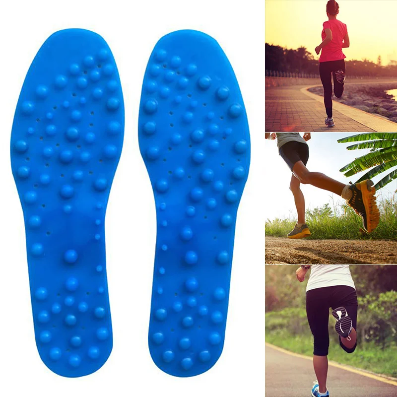 1 пара массажных стелек унисекс магнитная терапия дышащая режущая обувь стельки