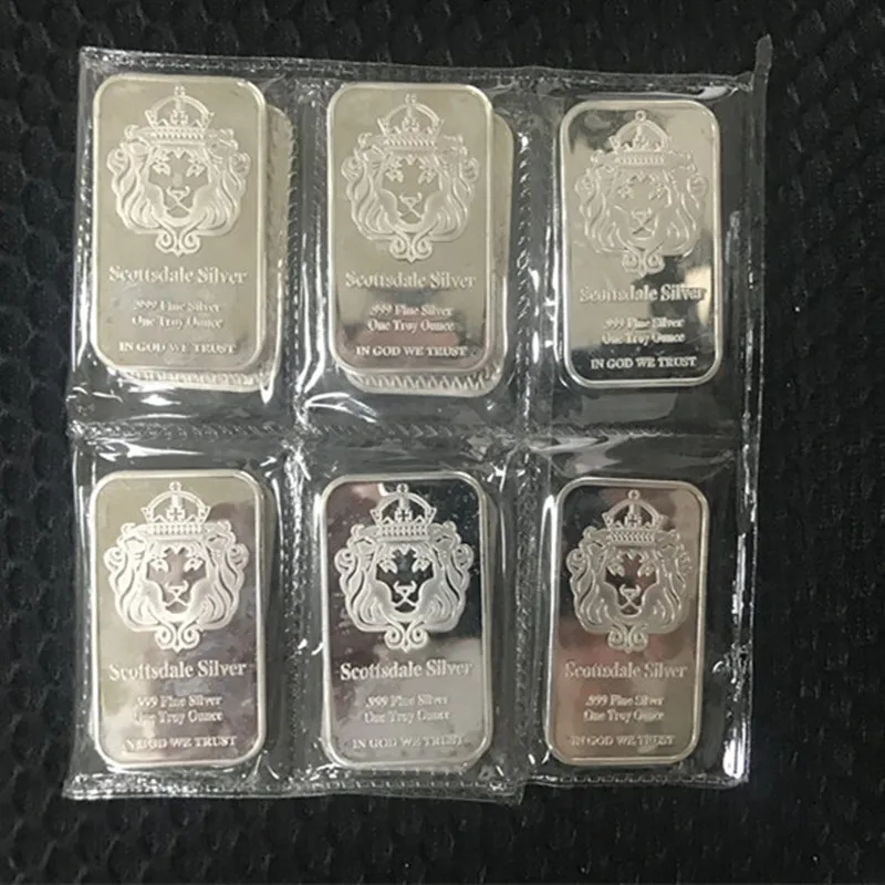 5 шт. немагнитная Посеребренная вакуумная упаковка 50 мм x 28 мм|set gold|set coinsset 10 |