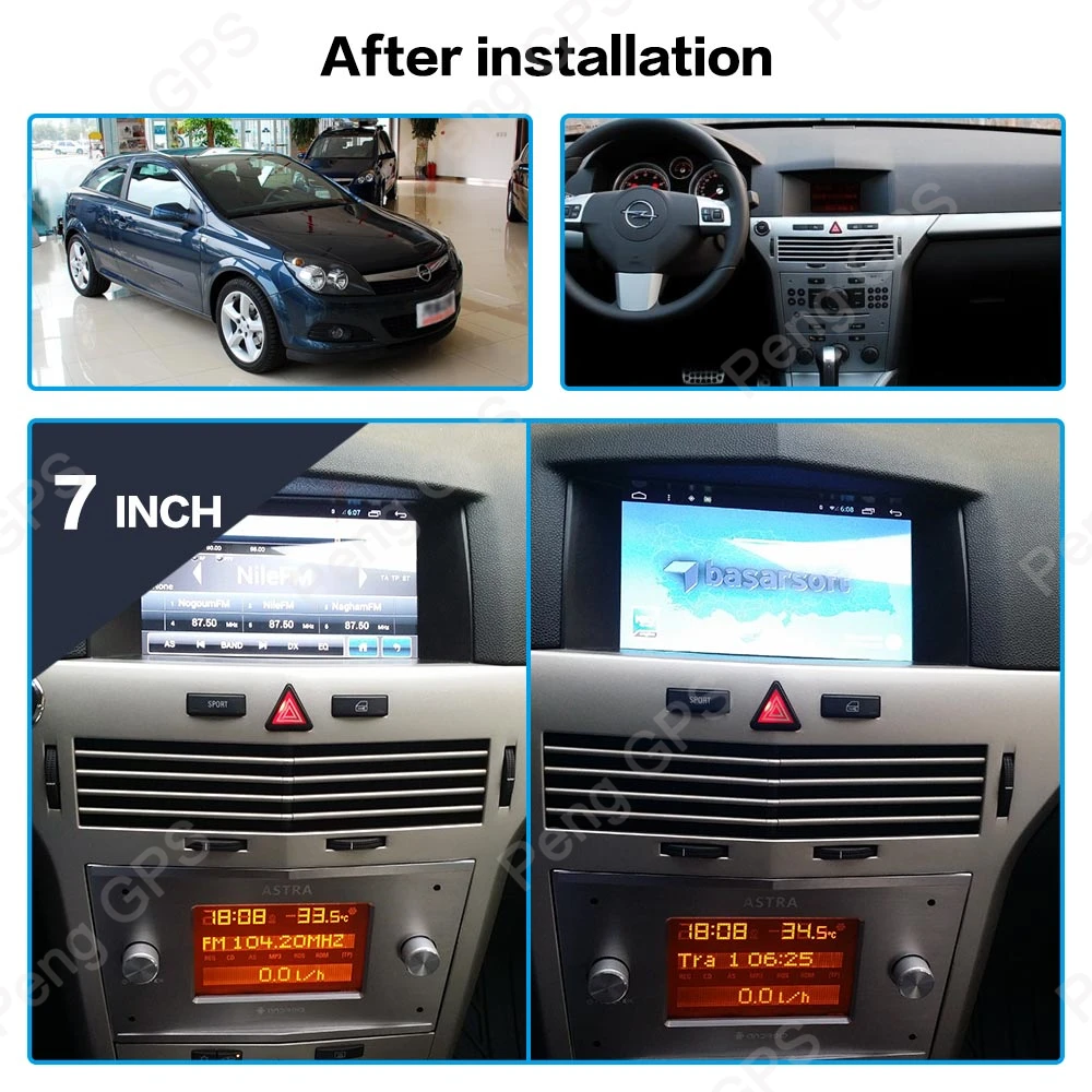 Четырехъядерный CD DVD плеер 2 Din стерео Android 7,1 Автомагнитола для Opel Astra H 2006-2011 gps навигация Авторадио головное устройство wifi FM