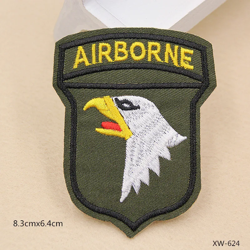 Нашивки с вышитыми ромбовидными коронами Eagle Airborne нашивки для одежды в стиле