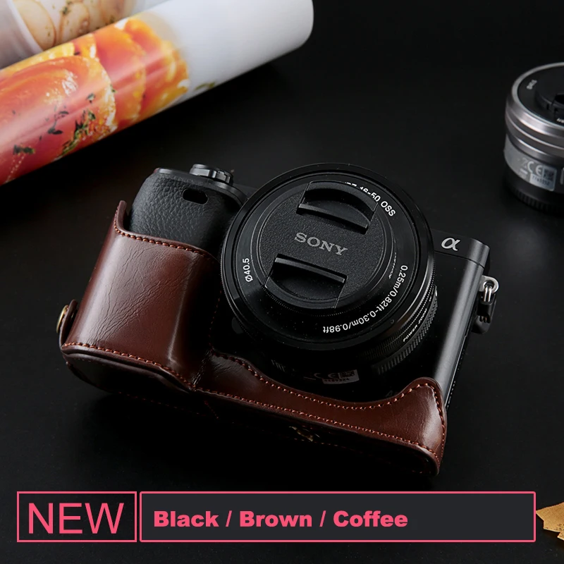 Чехол из искусственной кожи на половину камеры чехол для Sony A7 Mark ii iii A7M3 A7RM2 A7II A7S2 A9