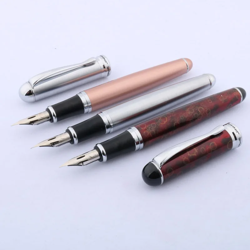 JINHAO Роза Золотой подарок каллиграфия практика кончик круга 750 zb G перо фонтан медная ручка