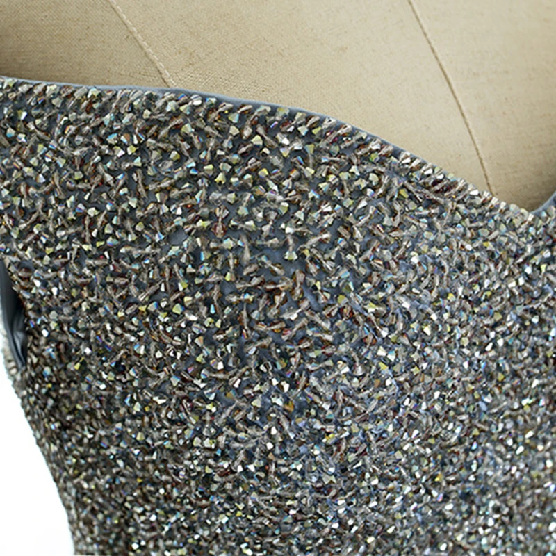 Роскошные Длинные вечерние платья с кристаллами Красивые женские открытыми