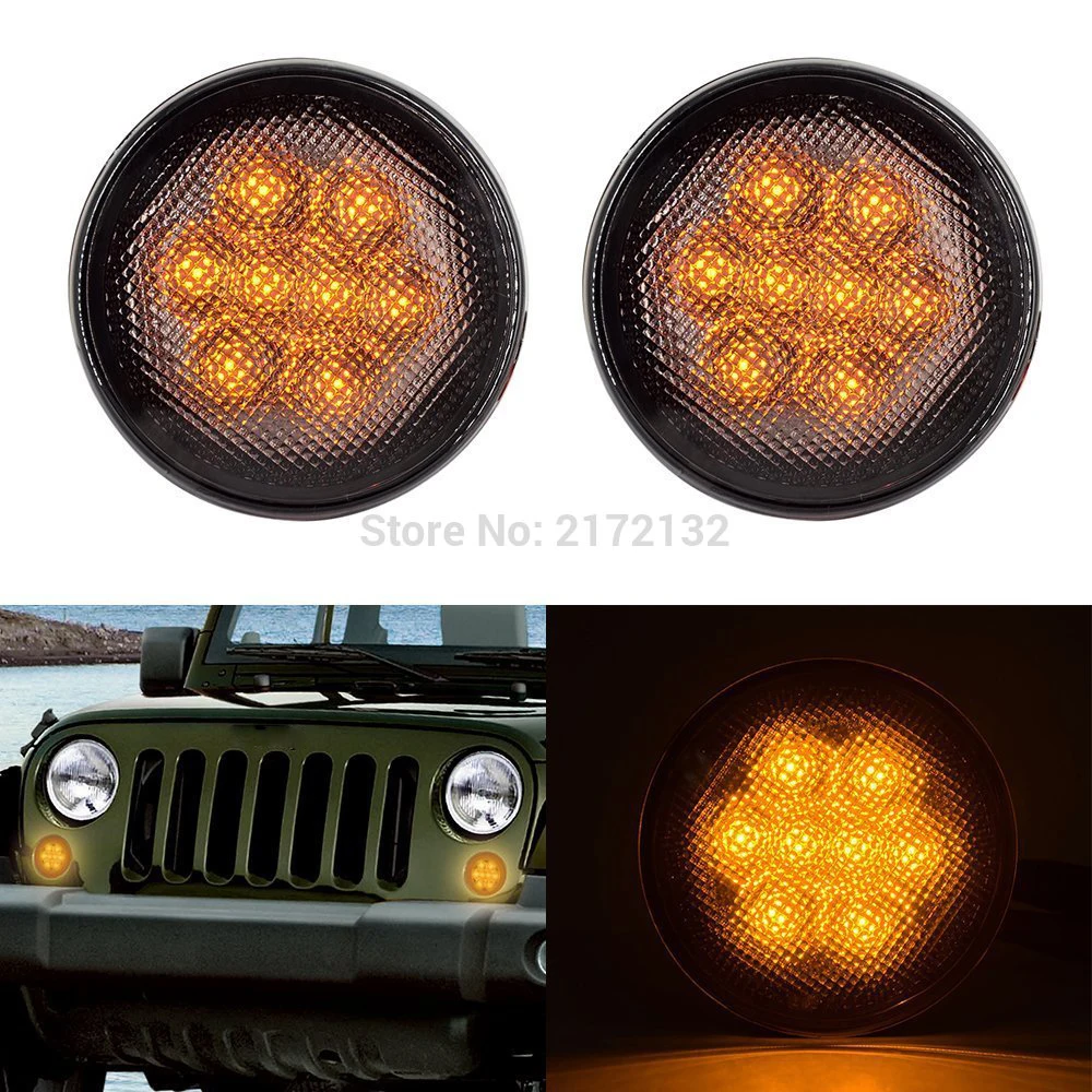 Распродажа 1 пара фонарь поворотного сигнала для jeep Wrangler 2007 2015|light for|light ledlight led light