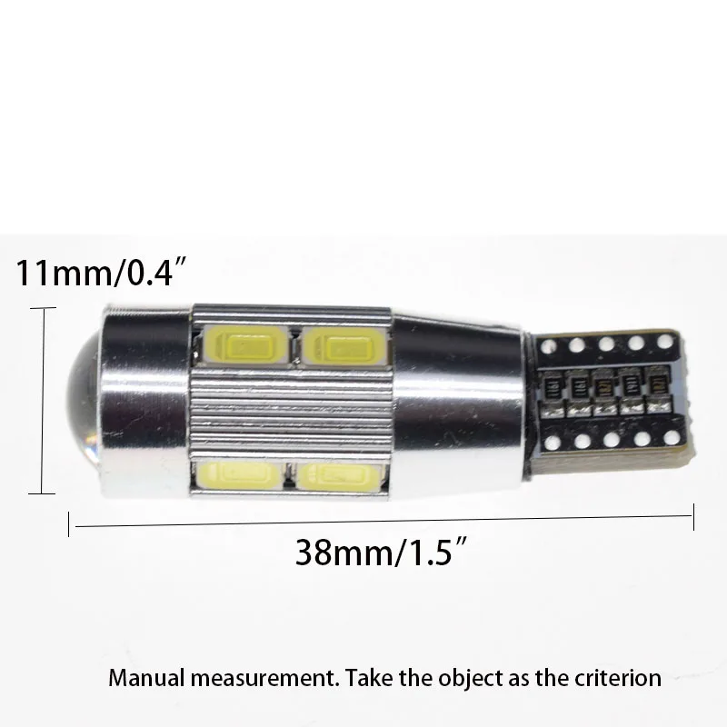 10 шт. высокое качество T10 10SMD 5630 LED CANBUS AUCUNE ERREUR Авто Клин лампе 192 194 168 W5W 5730 Парковка