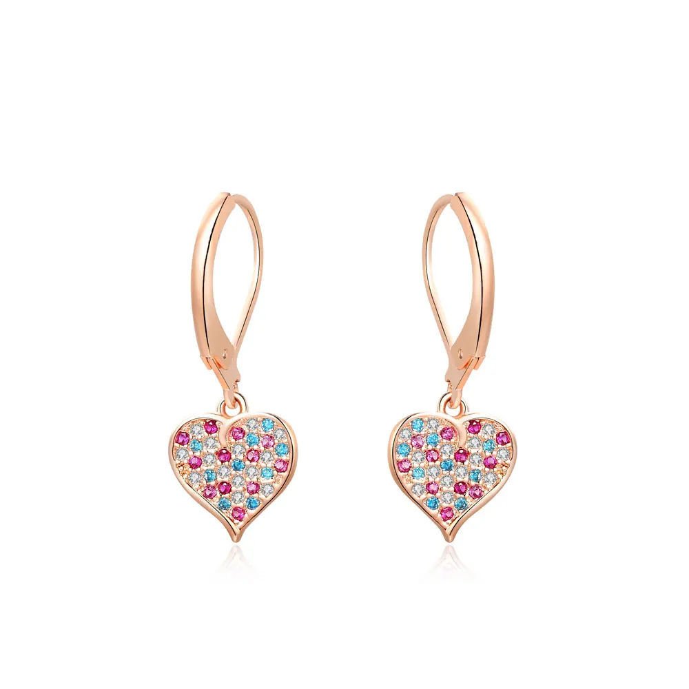 love gold Розовые серьги в виде единорогов, Блестящая эмаль для женщин и девочек, милые серьги-гвоздики в виде лошади, ювелирные изделия, oorbellen brinco feminino, Подарочный чехол - Окраска металла: love gold