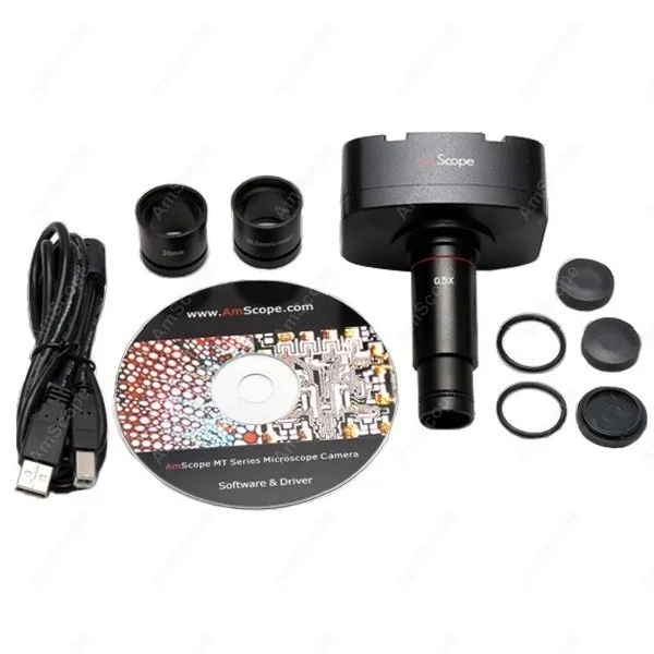 

AmScope Supply 5.0MP Микроскоп USB камера Windows & Mac OS X + калибровочный комплект MA500-CK