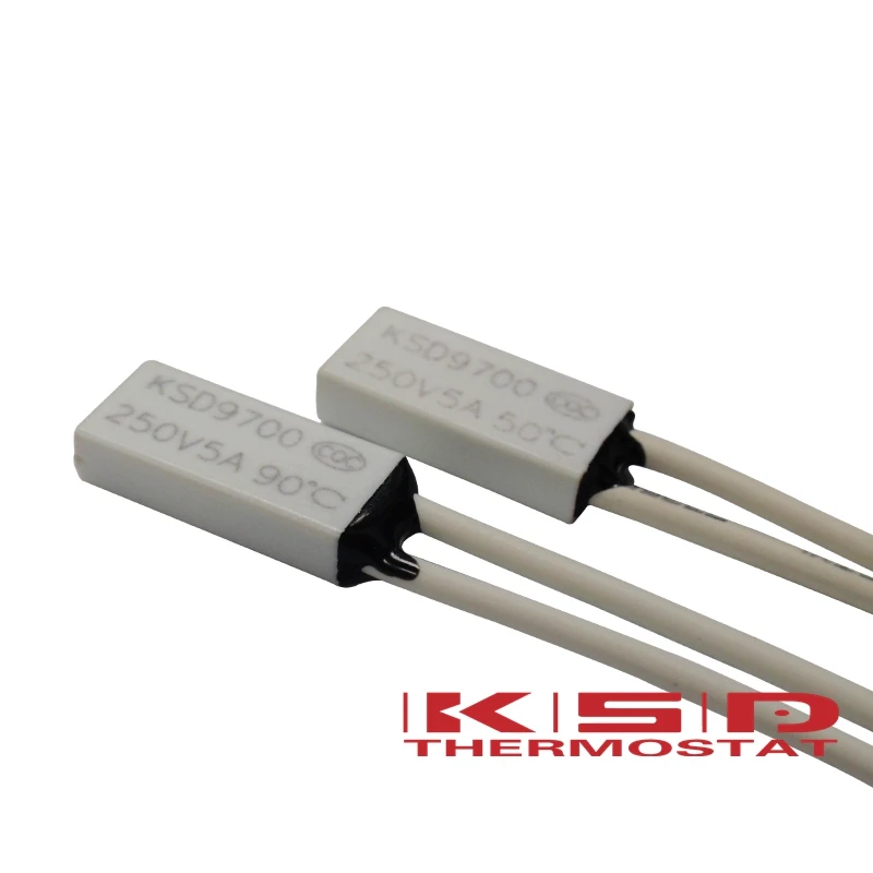 10 шт. KSD9700 250 В 5A 60 60C по Цельсию 15*7*3 5 мм биметаллический дисковый температурный