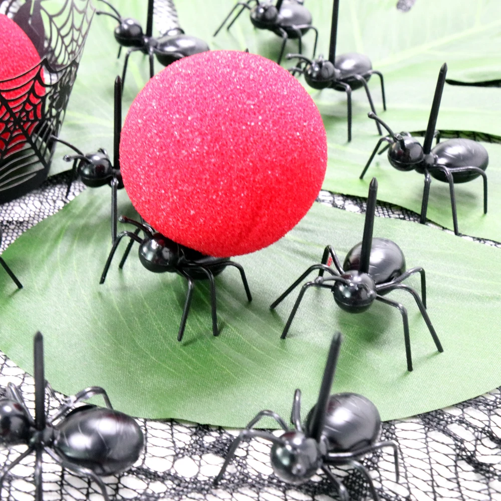 12Pcs Cute Mini Ant Fruit Fork Dessert Salad Forks Picks Kids Funny Vegetable &amp Tableware wedding party decoration | Дом и сад