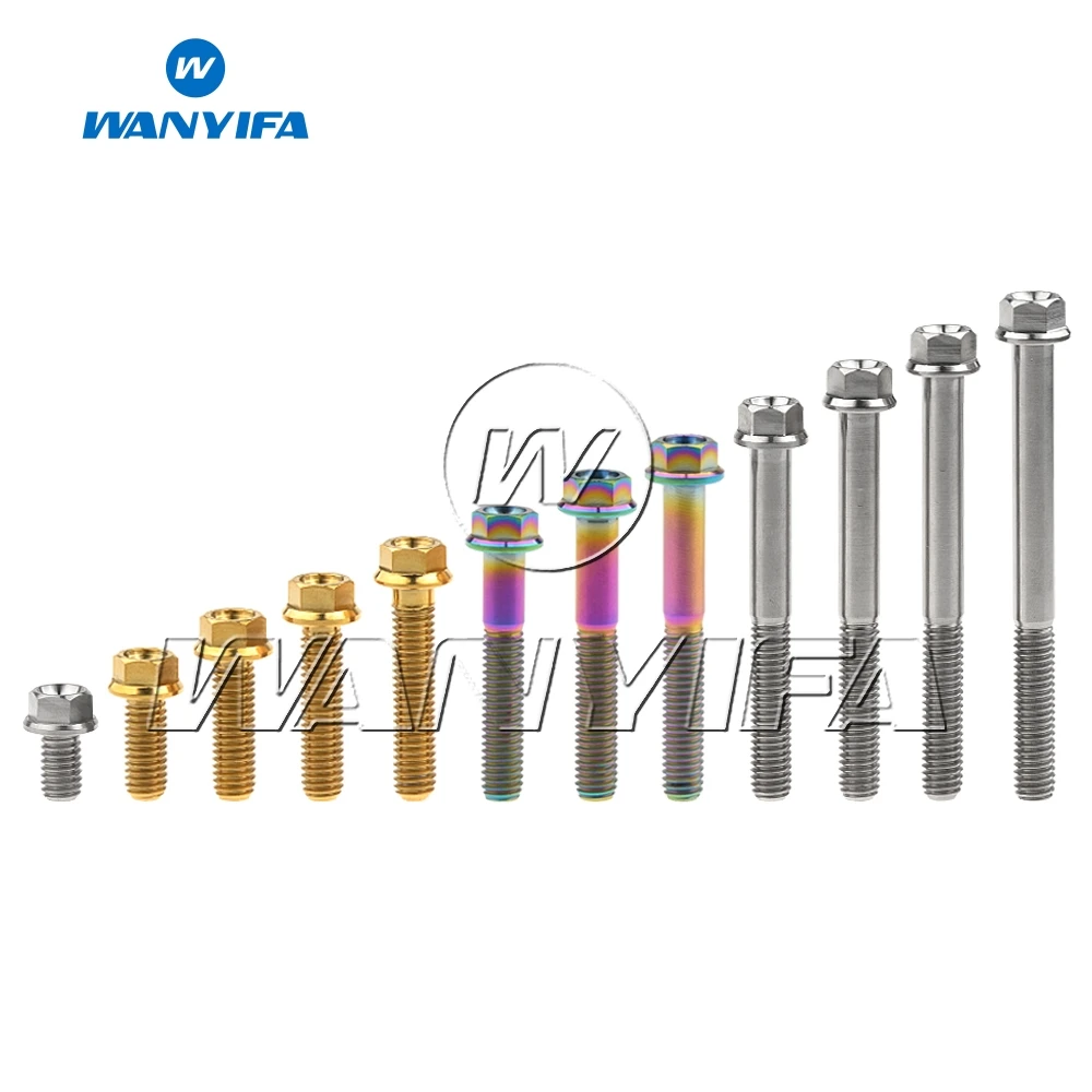 Титановый болт anyifa M6x 10 15 20 25 30 35 45 50 55 60 65 70 75 80 90 мм Маленький Винт с шестигранной