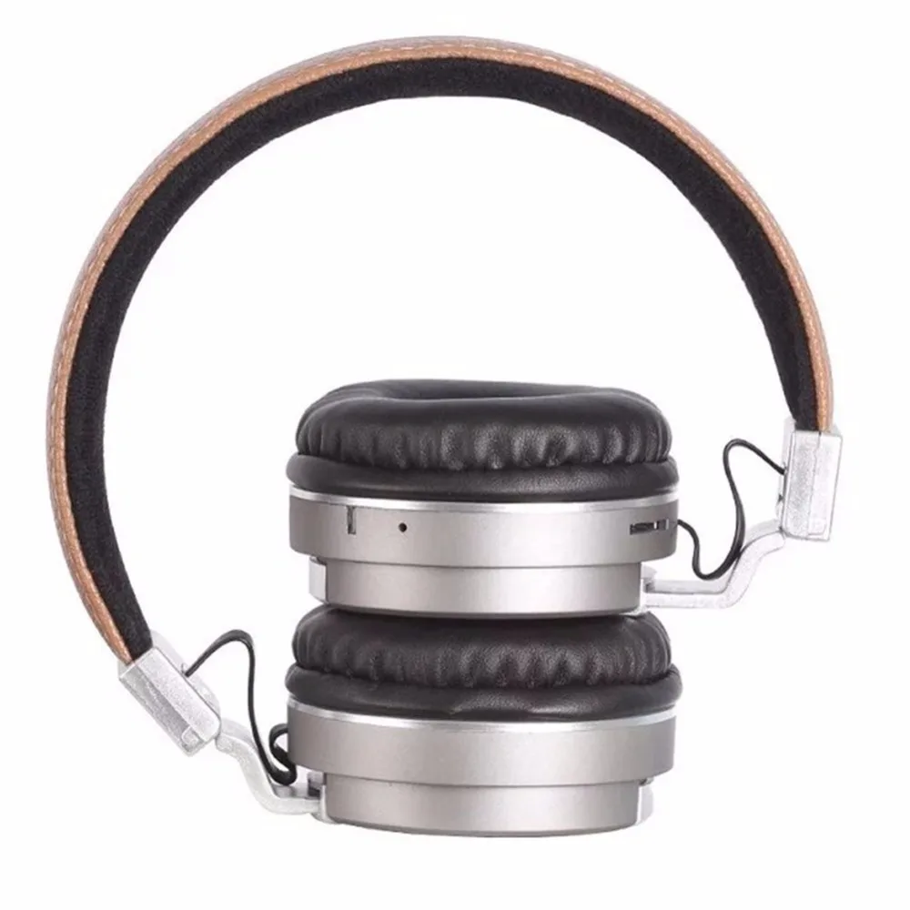 Кожаные Bluetooth Игровые наушники BT008 Складная спортивная Беспроводная гарнитура поддержка TF Складная bluetooth повязка на голову с микрофоном