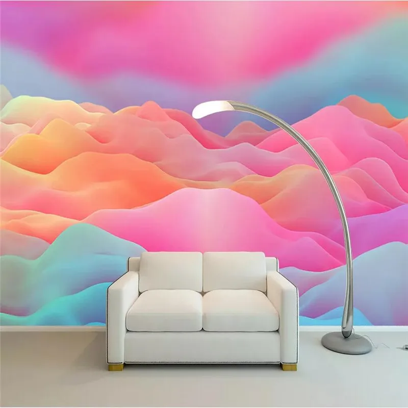 Color fantasy background wall professional production mural wholesale wallpaper custom poster photo | Обустройство дома