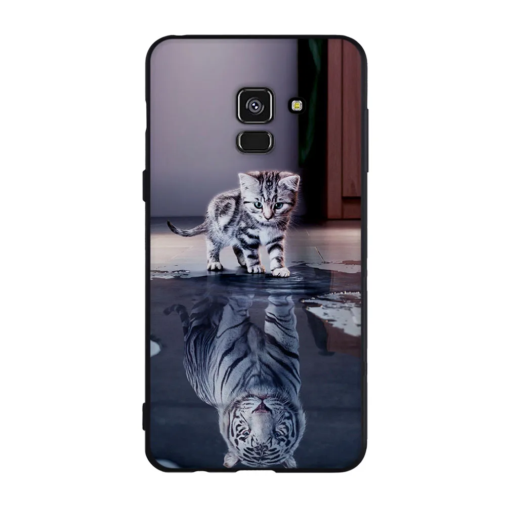 Чехол для телефона Samsung Galaxy A8 2018 Мягкая силиконовая задняя крышка из ТПУ A 8 A530 A530F