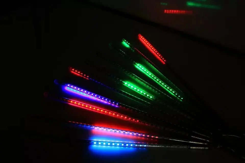50 см в длину 5050 SMD 72 светодиода/трубка Красный зелёный синий цвет Снежный падение