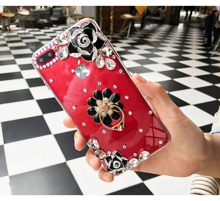 Блестящая стойка держатель телефона чехол для samsung Galaxy Note 9 8 7 5 M10 M20 M30 C5 C7 C9 Pro