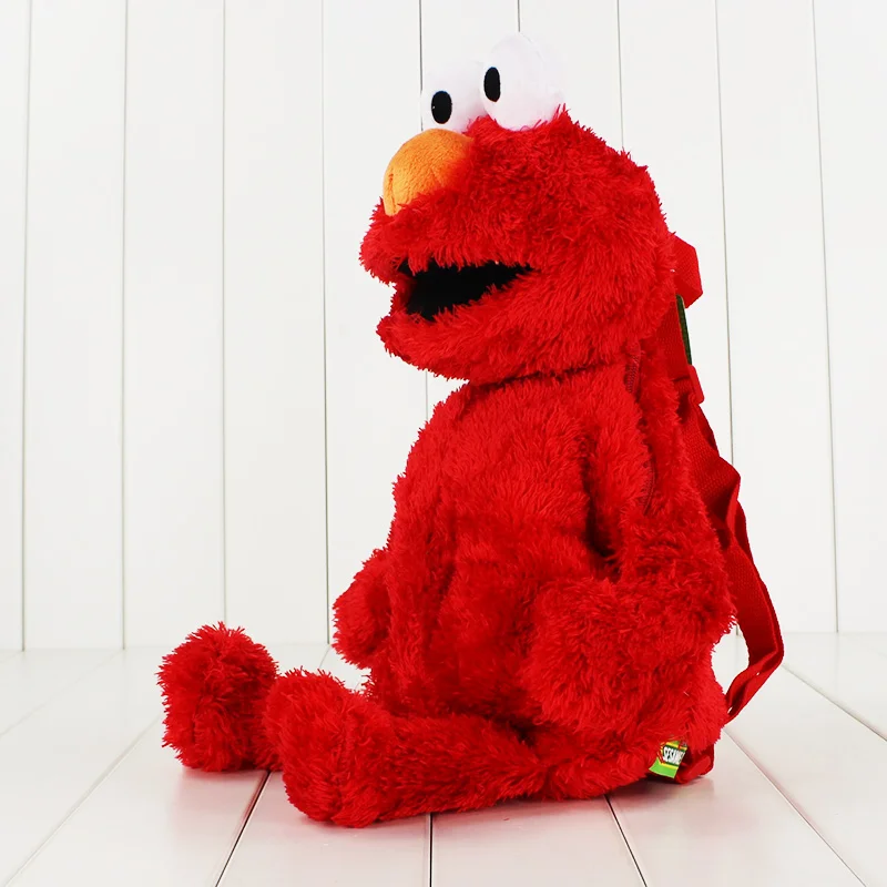 2 вида цветов Рюкзак 48 см с изображением уличного Сезам Элмо мягкая плюшевая
