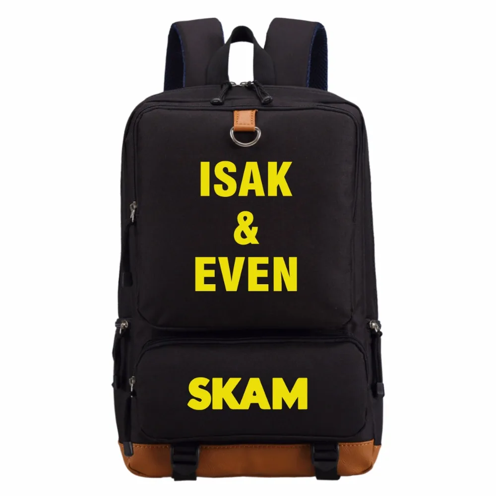 Рюкзак wisshot SKAM ISAK с буквами повседневный рюкзак для подростков мужчин студентов