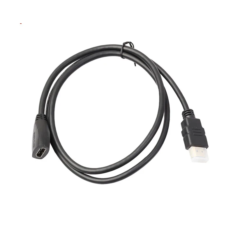 Медный 1 4 выпуск 3d 1080p черный м HDMI к удлинитель Мужской женскому Hdtv видео кабель